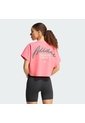Camiseta Negro Adidas Entrenamiento Estampada PrimeLift Rosa de adidas Performance