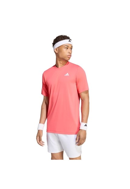 Camiseta Blanco Adidas De Tenis Club Climacool Rosa