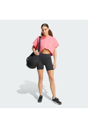 Camiseta Negro Adidas Entrenamiento Estampada PrimeLift Rosa