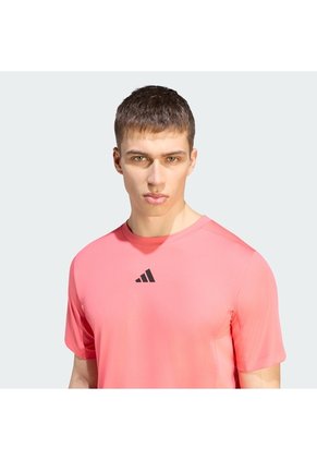 Camiseta Azul Adidas D4T PRIMELIFT 3 STRIPES Rosa