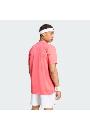 Camiseta Blanco Adidas De Tenis Club Climacool Rosa