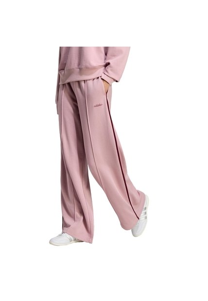 Pantalón Beige Adidas Seasonal Essentials Colourpop Con Gráfico Bordado Morado