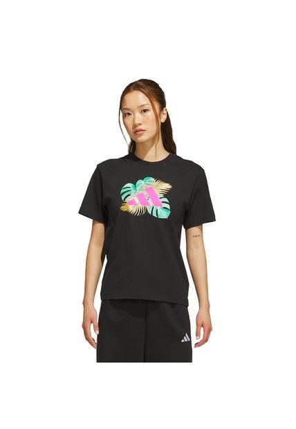 Camiseta Negro Adidas Graphic Festival-Inspired Logo Negro