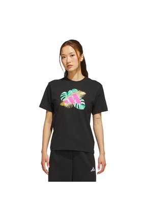 Camiseta Negro Adidas Graphic Festival-Inspired Logo Negro
