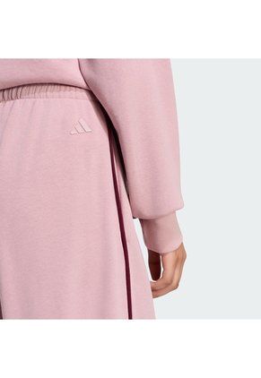 Pantalón Beige Adidas Seasonal Essentials Colourpop Con Gráfico Bordado Morado