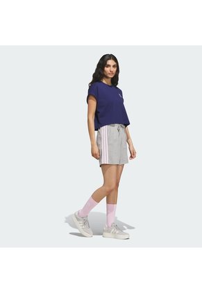 Camiseta Blanco Adidas Graphic Three Flowers Manga Corta Azul