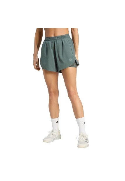 Shorts Entrenamiento Negro Adidas D4T Go To 2 En 1 Gris