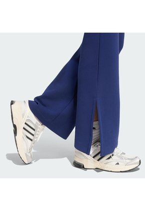 Pantalón Beige Adidas Soft Lux Diseño Acampanado Azul