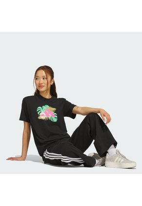 Camiseta Negro Adidas Graphic Festival-Inspired Logo Negro