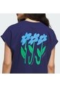Camiseta Blanco Adidas Graphic Three Flowers Manga Corta Azul de adidas Performance