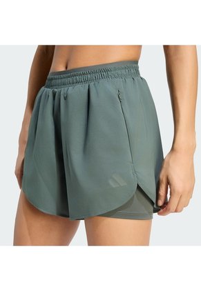 Shorts Entrenamiento Negro Adidas D4T Go To 2 En 1 Gris