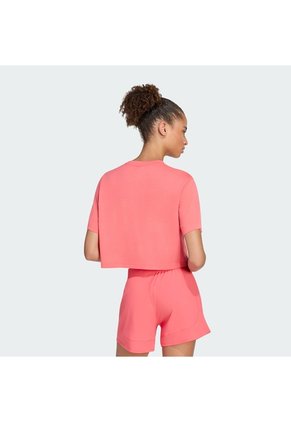 Camiseta Entrenamiento Morado Adidas Train Essentials Boxy Rosa