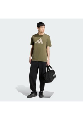 Camiseta Blanco Adidas Graphic Camo Logo 3 Barras Verde