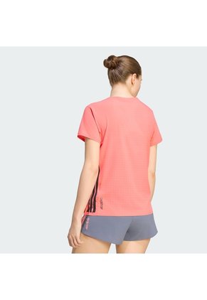 Camiseta Morado Adidas De Running Adizero Rosa