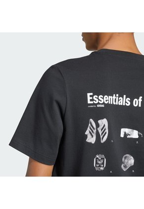 Camiseta Blanco Adidas Graphic Run Essentials Negro