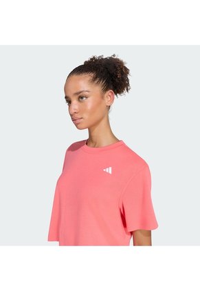 Camiseta Entrenamiento Morado Adidas Train Essentials Boxy Rosa