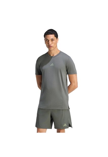 Camiseta Negro Adidas De Entrenamiento Designed For Training Verde