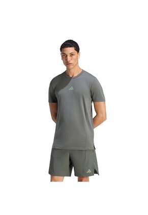 Camiseta Negro Adidas De Entrenamiento Designed For Training Verde