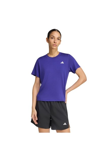 Camiseta Morado Adidas Workout Essentials De Cuello Redondo Morado
