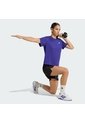 Camiseta Morado Adidas Workout Essentials De Cuello Redondo Morado de adidas Performance
