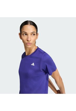 Camiseta Morado Adidas Workout Essentials De Cuello Redondo Morado