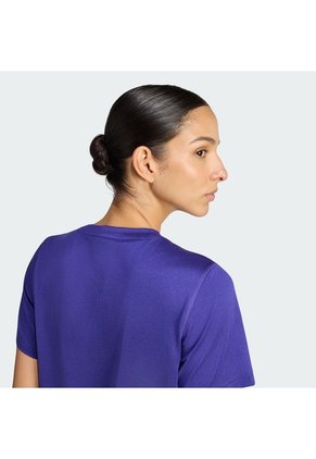 Camiseta Morado Adidas Workout Essentials De Cuello Redondo Morado