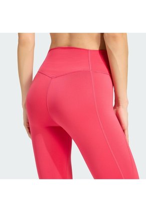 Pantalón Naranja Adidas Licras De Largo Completo Con Bolsillo Almacenamiento Optimé Essentials Rosa
