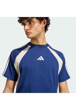 Camiseta Azul Adidas Seasonal Essentials Bloque De Color Azul