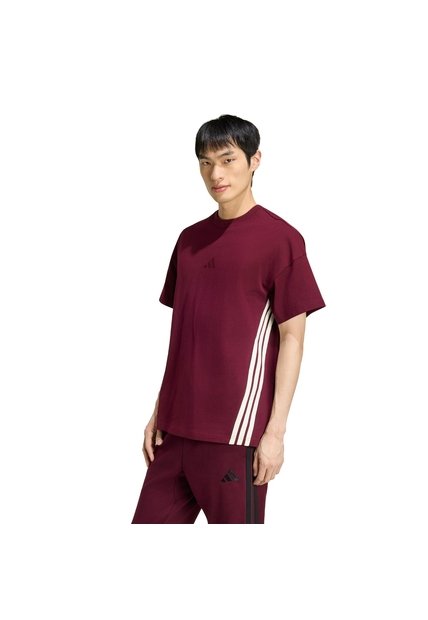 Camiseta Negro Adidas M AK 3S TEE LO Rojo