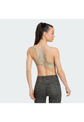 Top Deportivo Turquesa Adidas Optime Workout Strappy Sujeción Ligera Verde