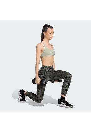 Top Deportivo Turquesa Adidas Optime Workout Strappy Sujeción Ligera Verde