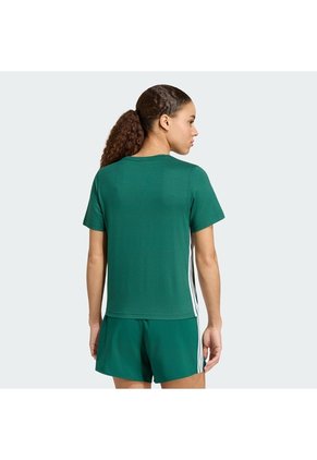 Camiseta Negro Adidas De Entrenamiento Train Essentials 3 Tiras Verde