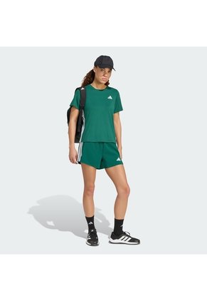 Camiseta Negro Adidas De Entrenamiento Train Essentials 3 Tiras Verde