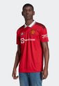 Camiseta Negro-Blanco-Rojo adidas Performance Manchester United 22/23 Home de adidas Performance