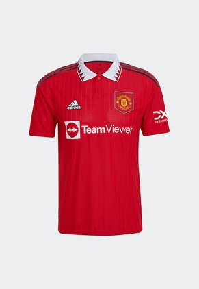 Camiseta Negro-Blanco-Rojo adidas Performance Manchester United 22/23 Home