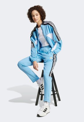 Pantalón Sudadera Celeste-Negro-Blanco adidas Performance Tiro Cut 3-Stripes