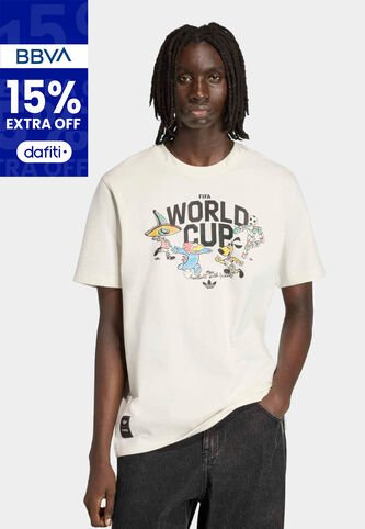 Camiseta adidas Originals Copa Mundial de la FIFA 26 Group Mascot Marfil adidas Performance