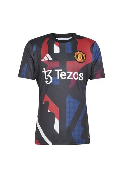 Adidas Performance Camiseta Adidas Hombre Mufc Prepartido-Negro-Multicolor Camiseta
