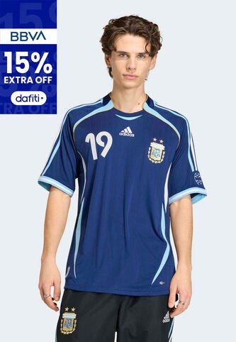 Camiseta adidas Performance Visitante argentina 2006 Messi Azul adidas Performance