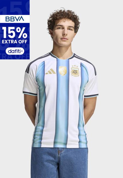 Camiseta adidas Performance Local Selección Argentina 26 Blanco