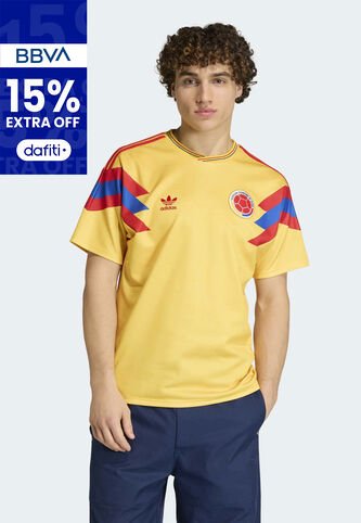 Camiseta adidas Performance Visitante Selección Colombia 1990 Amarilla adidas Performance