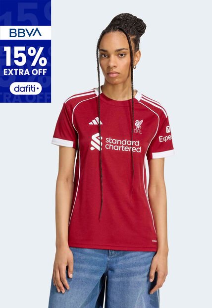 Camiseta Liverpool FC Local 25/26 adidas Performance Rojo
