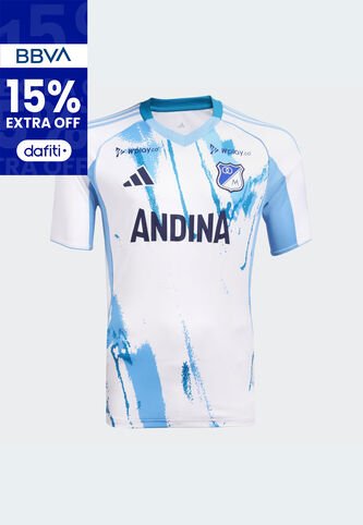 Camiseta Millonarios FC Visitante 2025 adidas Performance Blanco adidas Performance