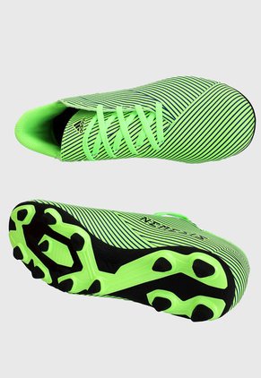 Guayo Verde-Negro adidas Performance Guayos Nemeziz 19.4 Multiterreno