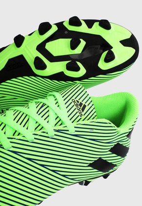 Guayo Verde-Negro adidas Performance Guayos Nemeziz 19.4 Multiterreno