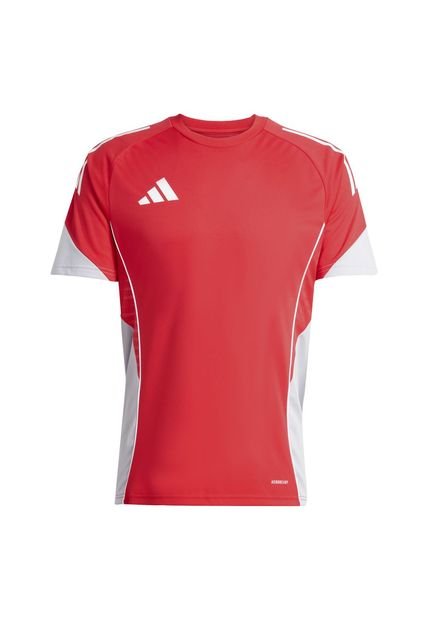 Adidas Performance Camiseta Adidas Hombre Entrenamiento De Competición Tiro 25-Rojo-Gris Camiseta Adidas Hombre Entrenamiento De Competición Tiro 25-Rojo-Gris