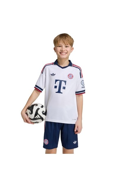 Camiseta Fútbol Blanca Adidas Visitante Fc Bayern 26/27 Niños