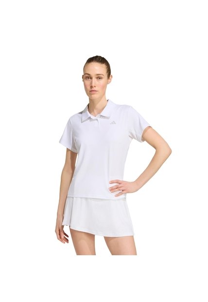 Camiseta Tenis Blanca Adidas Polo Climacool Mujer