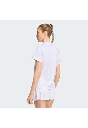 Camiseta Tenis Blanca Adidas Polo Climacool Mujer