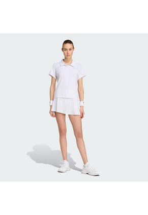 Camiseta Tenis Blanca Adidas Polo Climacool Mujer